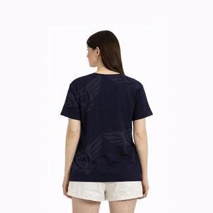 Custom Wholesale Women Rhinestone Skull Graphic T Shirt Short Sleeve O Neck Fashion Tee - Product Image 3