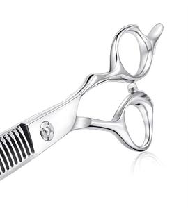 กรรไกรตัดผม Morje Surgical Thinning Scissors สแตนเลสสตีล 440C 28 ฟัน ปลายแหลม ด้ามจับขนาดกลาง สำหรับคนถนัดขวา น้ำหนักเบา - Product Image 3