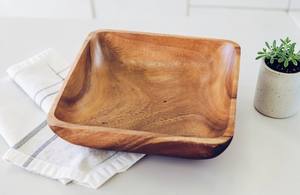 Ensemble de bols et plateaux en bois d'acacia/mangue zéro déchet, polis à la main, durables, écologiques, non toxiques, vaisselle traditionnelle japonaise - Product Image 4