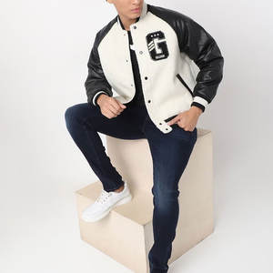 Chaqueta de Béisbol para Hombre, Estilo Letterman, de Lana, Manga Larga, Cálida para Invierno, Último Diseño, Talla Regular - Product Image 6