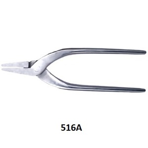 Alicates largos planos de acero inoxidable pulido para joyería - Product Image 3