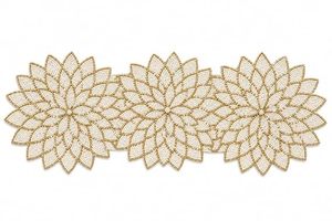 Floral Embroidered Cotton Table <b>Runner</b> Floral Pattern Home Decor <b>Washable</b> - Product Image 5