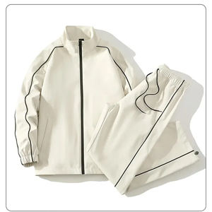 Survêtements en molleton épais 350G pour hommes et femmes, ensemble de survêtement décontracté pour femmes avec broderie imprimée et chevilles élastiquées - Product Image 3