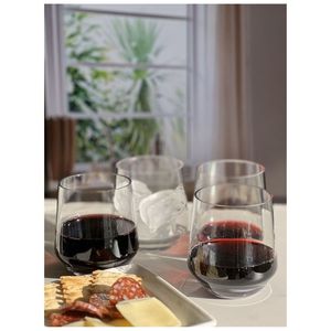 BPA Free 12oz Tritan plastica bicchieri da vino Set infrangibile Lexington bicchiere da vino rosso e bianco - Product Image 5