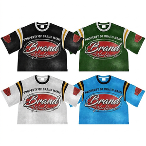 T-shirt personnalisable pour homme en 100 % coton de haute qualité, coupe ample délavée à l'acide, imprimé effet soleil délavé - Product Image 6