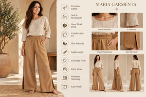 Pantalones de Pijama Largos de Verano para Mujer, de Lino y Algodón, Cintura Elástica, Pierna Ancha, Casuales - Product Image 6