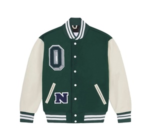 High Quality <b>Men</b> Full Custom All Wool Baseball Wool Sleeves Varsity <b>Jacket</b> For Man Letterman <b>Jacket</b> - Product Image 1