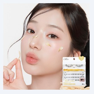 Pestañas postizas Ollio Korean K-Beauty sin pegamento, paquete mixto de pestañas postizas naturales hechas en Corea, tira completa de pestañas postizas. - Product Image 5