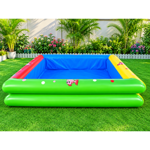 Piscine gonflable rectangulaire portable en PVC avec pompe à air pour événements extérieurs personnalisés et activités estivales - Product Image 4