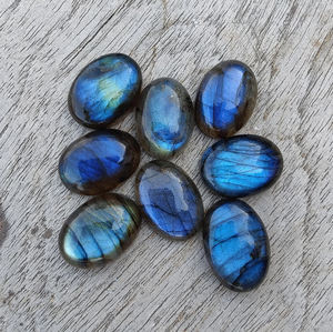 Labradorita Azul Natural con Destello, Corte Ovalado, Cabujón, Piedra Suelta, Certificada por Terceros para Joyería, Todos los Tamaños Disponibles - Product Image 2
