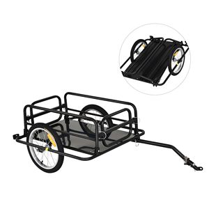 Carrello Pieghevole per Biciclette Tutto Terreno con Gancio di Traino per Asfalto, Ghiaia, Erba, Sabbia, Fango e Colline - Product Image 1