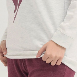 Fashion Women's Casual Long Sleeve Crew Neck Sweatshirt Breathable Cotton/Bamboo Fiber Eco-Friendly Front Print Pullover - Product Image 5