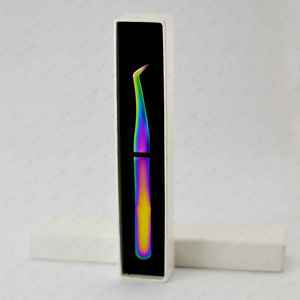 Volume Lash Tweezers / Russian Eyelash Extension Tweezers in Plasma <b>Rainbow</b> Color Wholesale High Quality Lash Volume Tweezers - Product Image 6