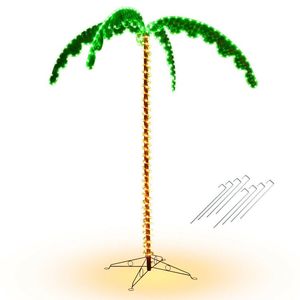 7 Feet LED Pre-Lit Palm Tree Decor with <b>Light</b> <b>Rope</b> for Party Lighting - Product Image 2
