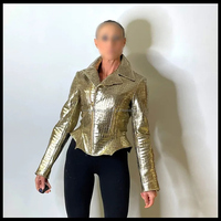 Blouson Biker en Cuir de Vachette, Toile Gaufrée, Imperméable, Coupe-Vent, Séchage Rapide, Vintage, Hiver, Luxe, Personnalisable, Homme