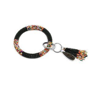 Porte-clés de luxe fait main, nouveau, élégant, brodé à la main, magnifique design perlé, prêt à l'emploi - Product Image 5