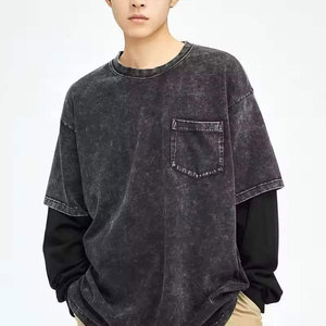 Camiseta de Hombre Personalizada a Precio Económico, Lavado Ácido, Mejor Calidad, 100% Algodón, Manga Corta, Estilo Vintage, Corte Holgado - Product Image 1