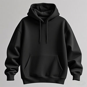 เสื้อฮู้ดผู้ชายแบบสวมหัวทรงโอเวอร์ไซส์ ผ้าฟลีซหนานุ่ม ผ้าฝ้ายพรีเมียม สไตล์ลำลองแนวสตรีทแวร์ คลาสสิค - Product Image 5