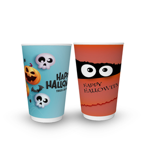 Vasos de papel de 8oz-20oz de doble pared personalizables con forro de PE para café, jugo, té con su logotipo - Product Image 4