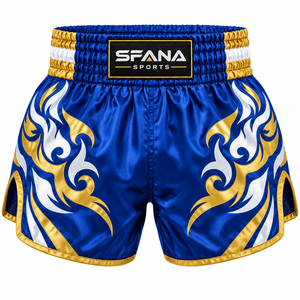 กางเกงมวยไทย MMA คิกบ็อกซิ่ง คุณภาพสูง สำหรับทุกเพศ ผลิตจากโพลีเอสเตอร์ 100% โรงงาน Leo ขายส่งสำหรับการต่อสู้ - Product Image 3