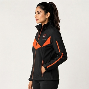 Veste softshell pour femme, vêtement d'extérieur professionnel léger, tissu respirant durable, coupe confortable et flexible, idéale pour la randonnée et le trekking - Product Image 3