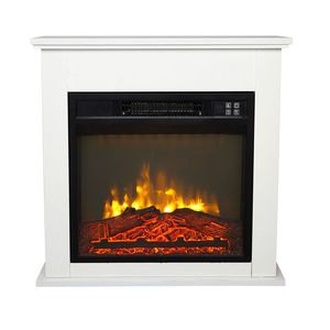 Caminetto Elettrico SF103 18G HA209 25 da 18 Pollici, Stile Mobile in Legno Bianco, 1400W, Monocolore, con Filo di Riscaldamento Effetto Legno e Telecomando Piccolo - Product Image 2