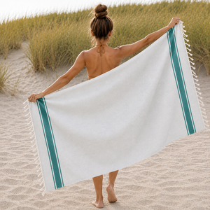 Turkish Beach <b>Towel</b> 100% Cotton Fouta <b>Towel</b> Yarn Dyed Striped Lightweight <b>Hammam</b> <b>Towel</b> for Wholesale in India. - Product Image 3
