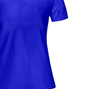 Polo élégant de haute qualité SGRho Sorority pour femmes, bleu royal et or, vêtements grecs, polo en coton premium à manches longues - Product Image 2