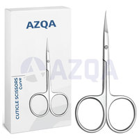 Ciseaux à cuticules professionnels en acier inoxydable, pointe fine, coupe-cuticules de précision pour manucure, pédicure, soin des ongles