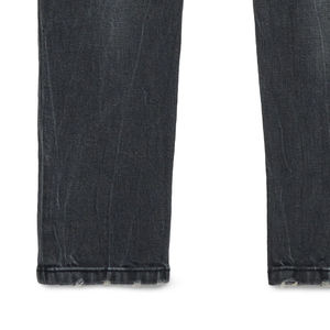 กางเกงเด็กผู้ชายดีไซน์คุณภาพสูง สีดำเฉดเข้ม ทรงสลิม ซิปและกระดุมปิด ผลิตจากผ้ายีนส์ยืด ดีไซน์สวมใส่สบาย รุ่นปี 2026 - Product Image 4