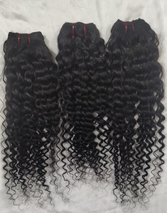 ผมมนุษย์อินเดียแบบเวฟธรรมชาติ  ไม่ผ่านการแปรรูป  แบบเป็นมัด |   ผมต่อเรมี่แบบไม่พันกันสำหรับทำวิกและร้านเสริมสวย ขายส่ง - Product Image 2