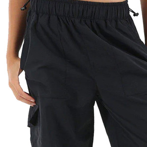 Pantalon cargo noir pour homme, taille élastique, plusieurs poches, léger, respirant, style décontracté, vêtements d'été - Product Image 6
