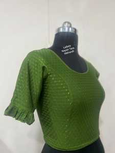 Blusa de Cuello Redondo para Mujer, Transpirable, Elástica, Talla Grande, Primavera-Otoño, Alta Calidad, Lista para Usar, Ecológica, Antiarrugas - Product Image 4