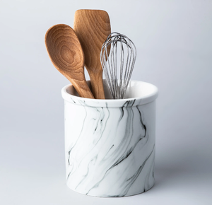 Custom Made Round Natural Marble Modern Spoon holder Eco-Friendly Kitchenware & Tableware Spoon Holder - Product Image 1