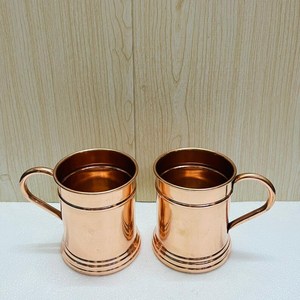 Mug en cuivre artisanal moderne, écologique, taille personnalisée, cadeau d'affaires, pour la vodka et la bière (norme russe), pour usage domestique - Product Image 1