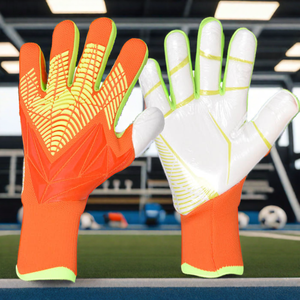 Gants de gardien de but de football, doigts entièrement couverts, matériau PU, antidérapants, respirants, imperméables, gants de sport unisexes - Product Image 5