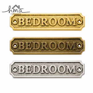 Vintage Brass Smoking Area <b>Door</b> Sign Antique Style Wall Plaque Decorative Public Space Name <b>Plate</b> Retro Brass Notice Sign - Product Image 3