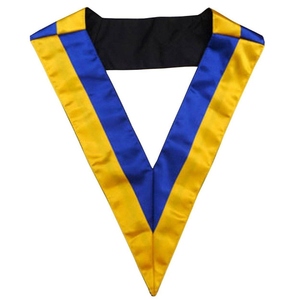 Collar de Rito Escocés de 20.º Grado, Collar Azul y Amarillo, Collar de Maestro de la Logia Simbólica, Collar Masónico, Regalia del Rito Escocés - Product Image 1