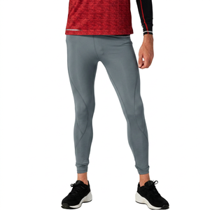 Leggings de Compresión Negros para Hombre, de Cintura Elástica, Color Sólido, Material de Spandex y Poliéster - Product Image 5