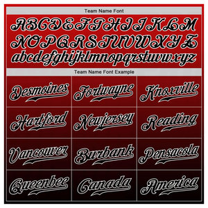 Camiseta de Béisbol Personalizada Roja, Negra y Blanca, Estilo Auténtico con Logotipo del Equipo, Nombre y Número Impresos - Product Image 5