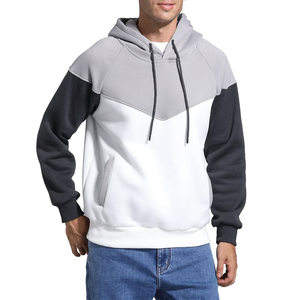 Sweat-shirt à capuche pour homme BRG, manches raglan, coupe classique, style décontracté, automne, blanc, noir, gris, polyester, sweats à capuche pour homme - Product Image 2
