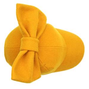 Yellow Bowknot Leather <b>Baseball</b> <b>Cap</b> RICSA Unisex Casual Outdoor Hat 3D Embroidery Breathable Spring Summer Adult Fit 48-50cm - Product Image 2
