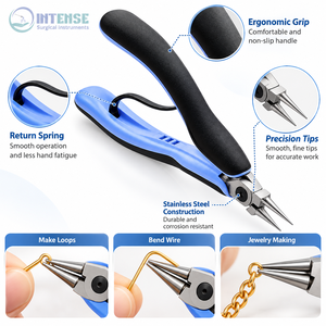 Alicates de Punta Redonda Profesionales para Joyería, Herramienta Manual para Doblar Alambre, Hacer Lazos y Abalorios, Venta al Por Mayor - Product Image 3