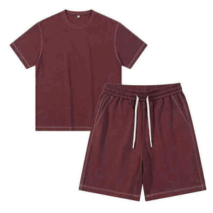 Conjuntos de Camiseta y Pantalones Cortos Casuales de Verano para Hombre, Nueva Llegada, Conjuntos Cortos Transpirables de Color Contrastante - Product Image 6
