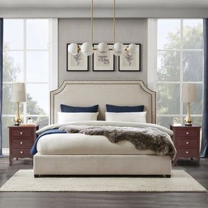 Comodino in Legno Massello di Rovere con 3 Cassetti, Grande, Marrone, Design Moderno per Camere da Letto e Appartamenti - Product Image 4