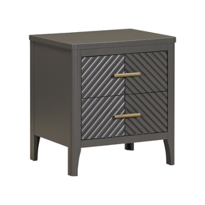 CAIRNDALE Modern Design Wooden Nightstands <b>Bedside</b> <b>Table</b> 2 Drawers Assembled Eco-Friendly Villa Living Room Bedroom Furniture - Product Image 5