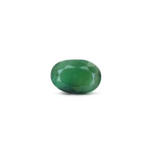Certified Loose Synthetic Emerald Gemstone 3.45 Ct Pear Cut Trillion Emerald Green - Product Image 1