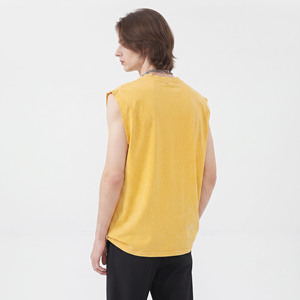 Camiseta sin mangas para hombre, que absorbe la humedad, para entrenamiento, correr, gimnasio, OEM ODM, camiseta sin mangas de algodón para hombre, ropa deportiva para gimnasio - Product Image 2