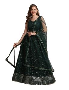 ชุด Duappata เสื้อเบลาส์สำหรับปาร์ตี้งานแต่งงาน lahnga choli จากอินเดียผู้จัดจำหน่ายจำนวนมาก - Product Image 5