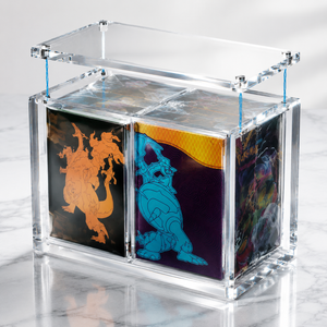 New Design Modern Chrome Finish for Clear Acrylic Booster Box <b>Protector</b> Limited Edition Poke Center Kanazawa Special Display - Product Image 5